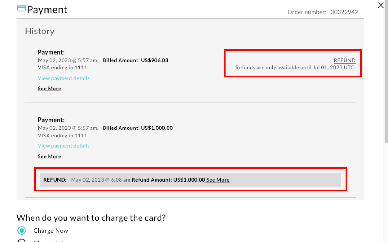 Refund.