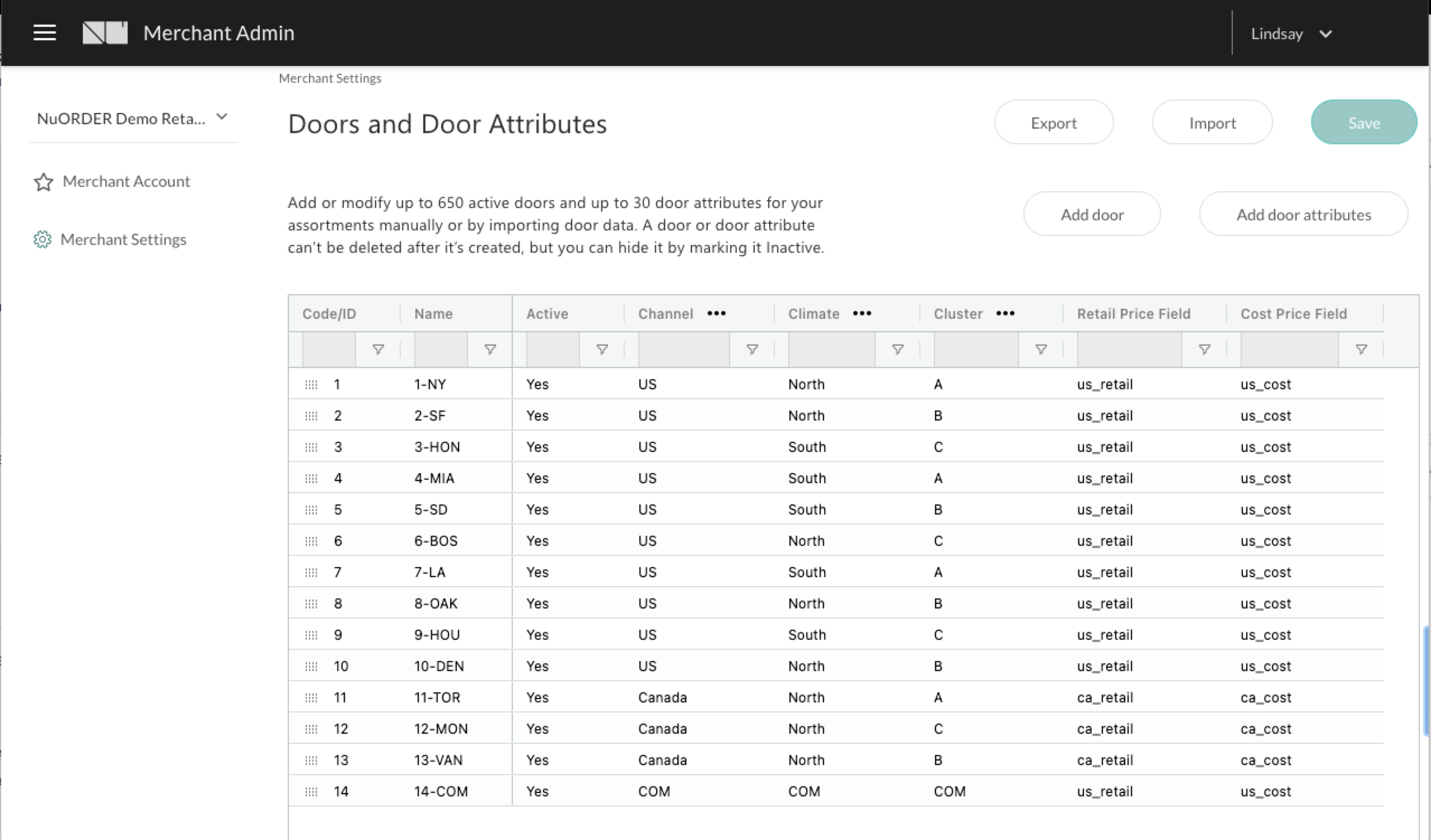Doors and Door Attributes.