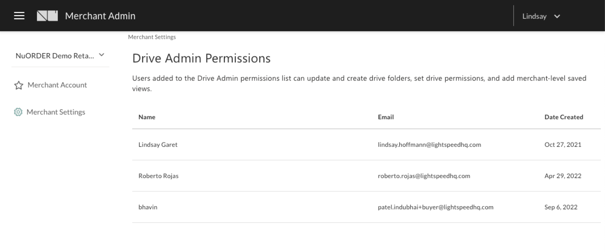 Drive admin permissions.