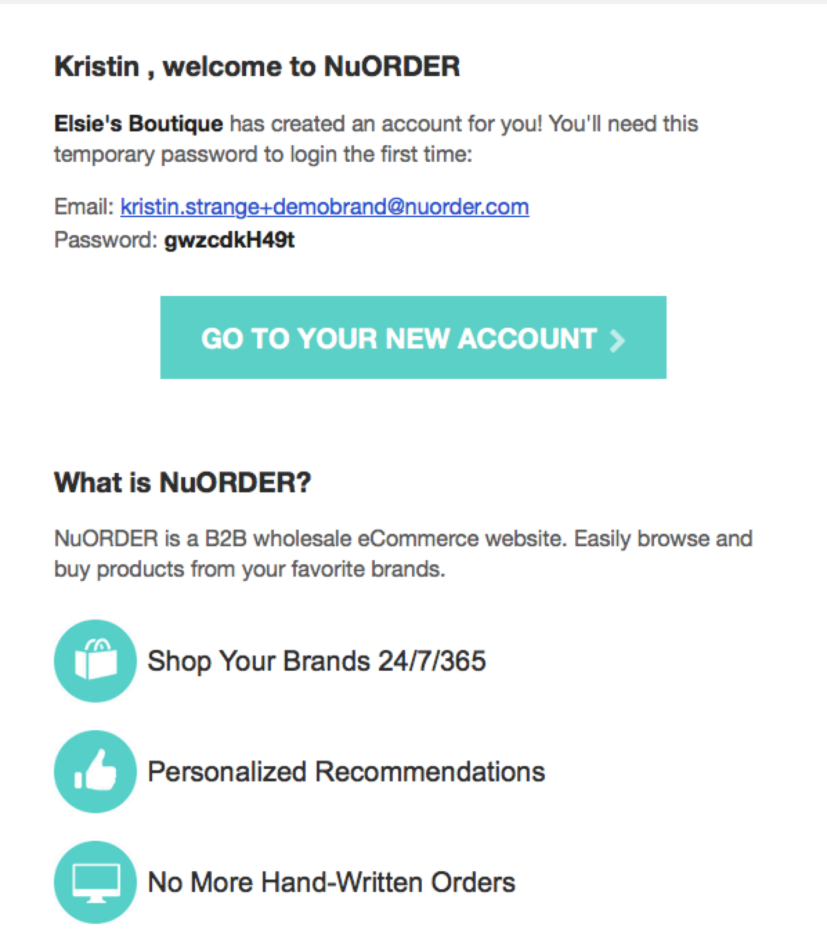 Login email.