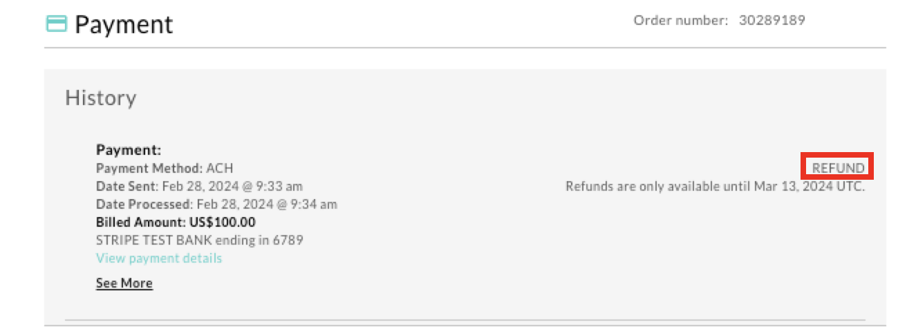 Refund.