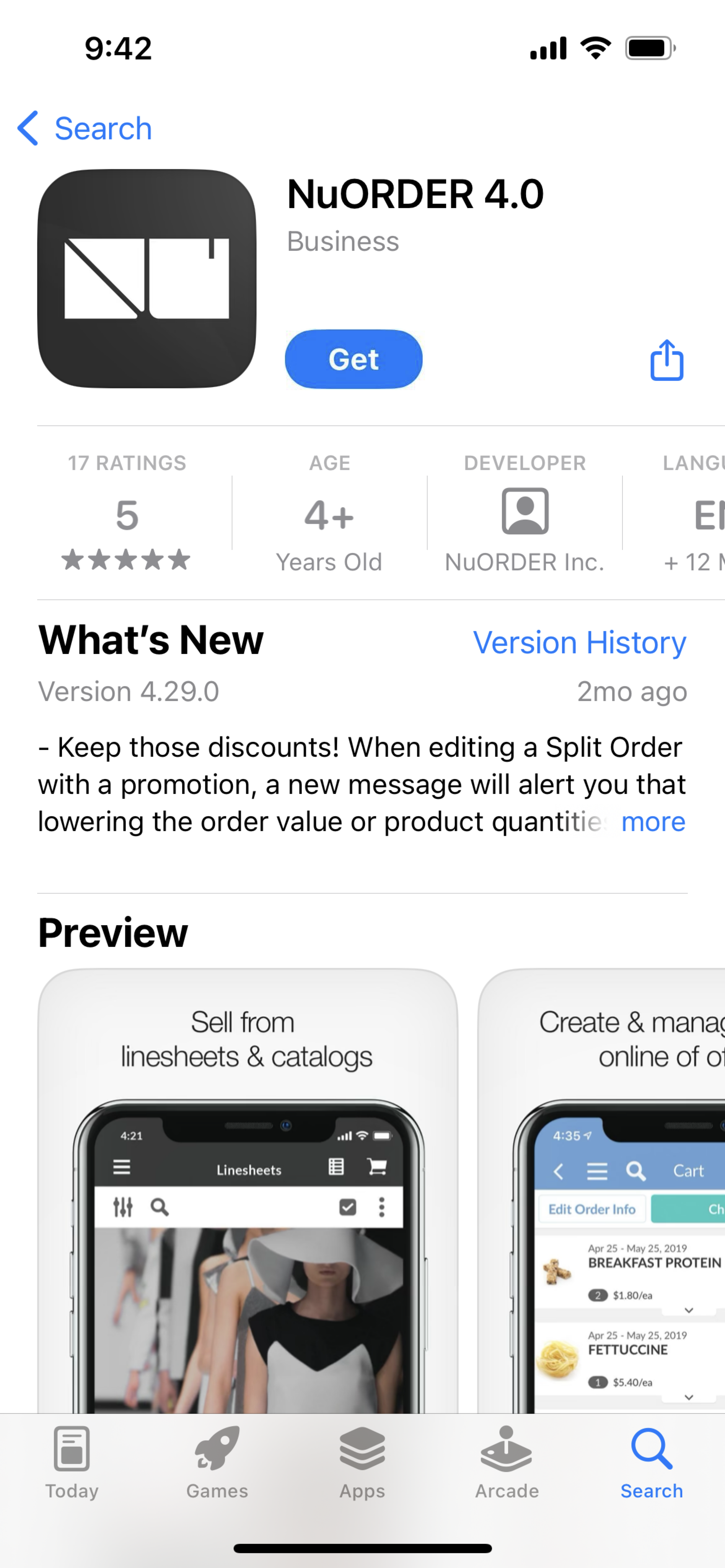 Mobile 4.0 on iPhone.