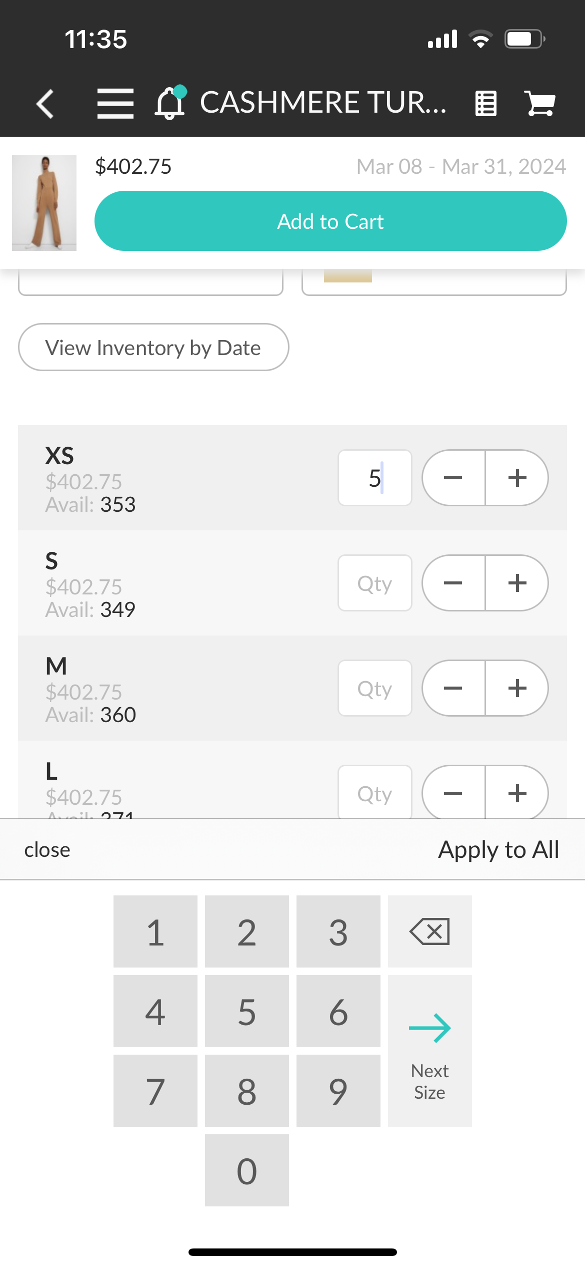 Add product to cart 2.