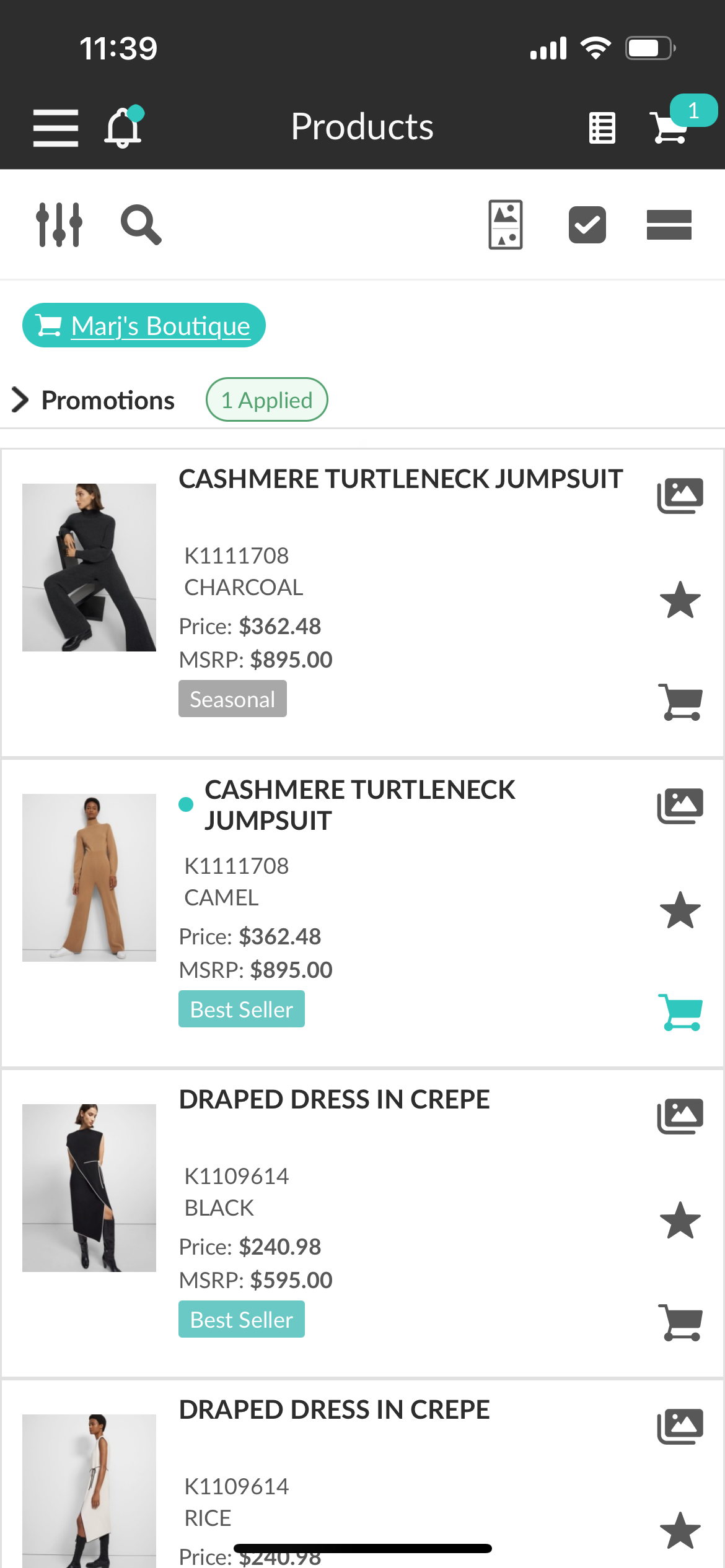 Add product to cart 3.