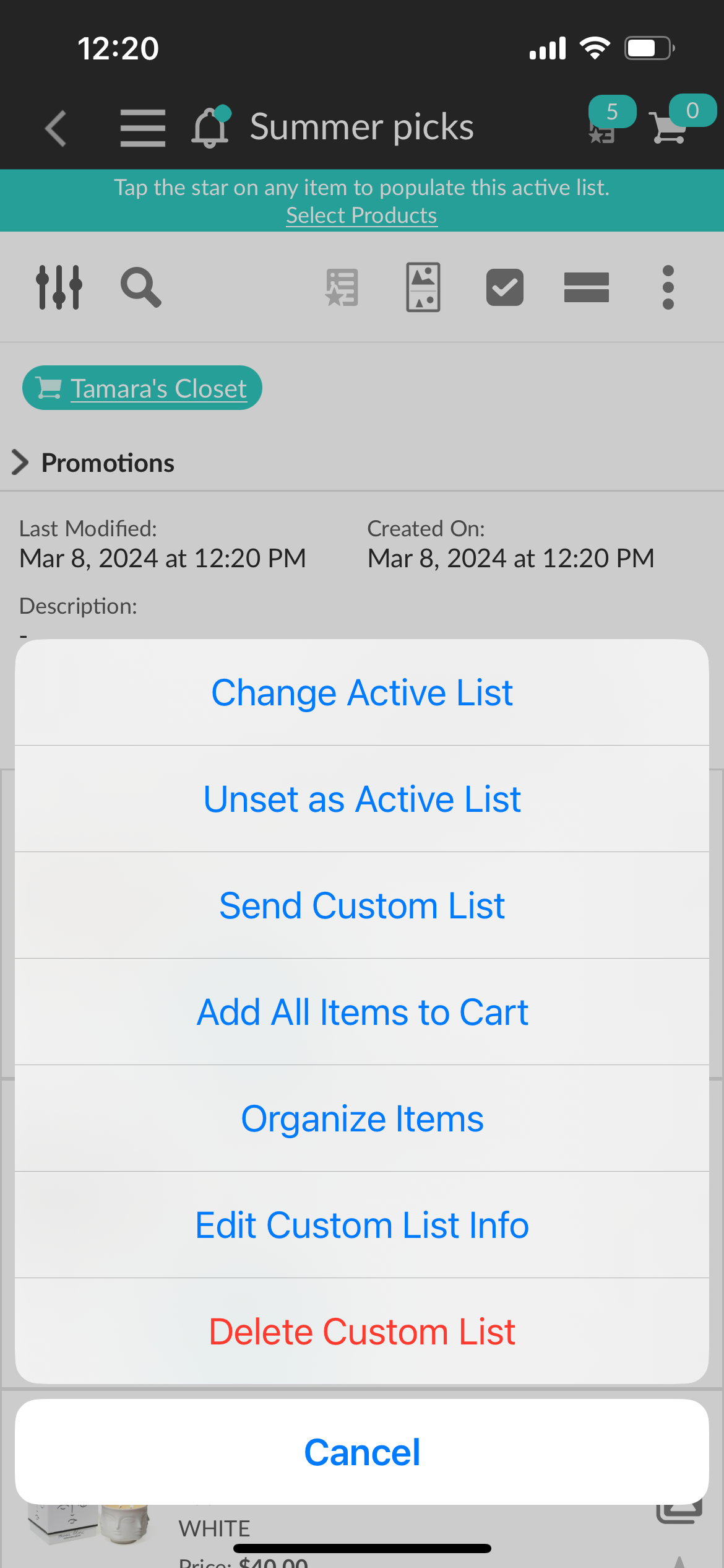 Custom List 2.