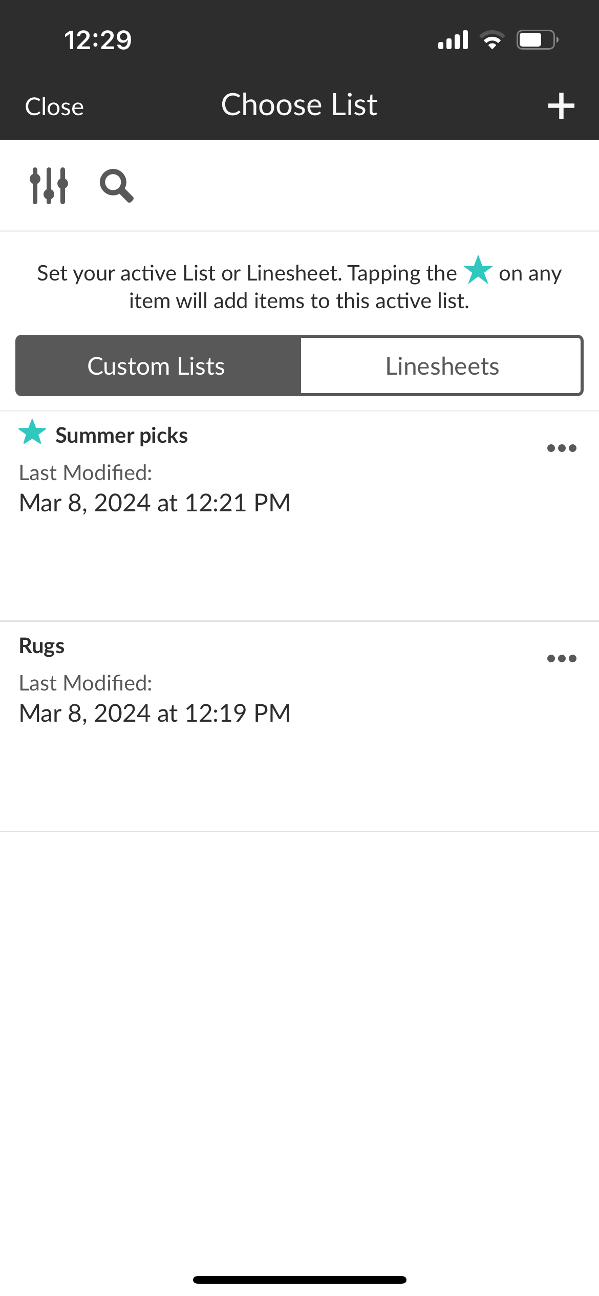 Custom List 5.