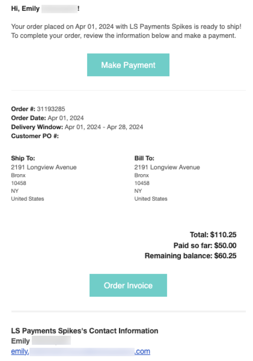 Invoice.