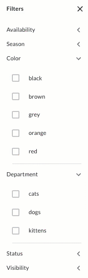 Dynamic filters.