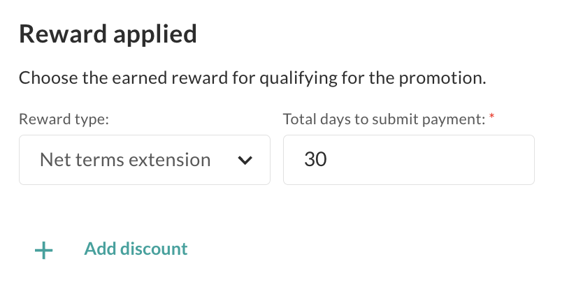 Reward applied.