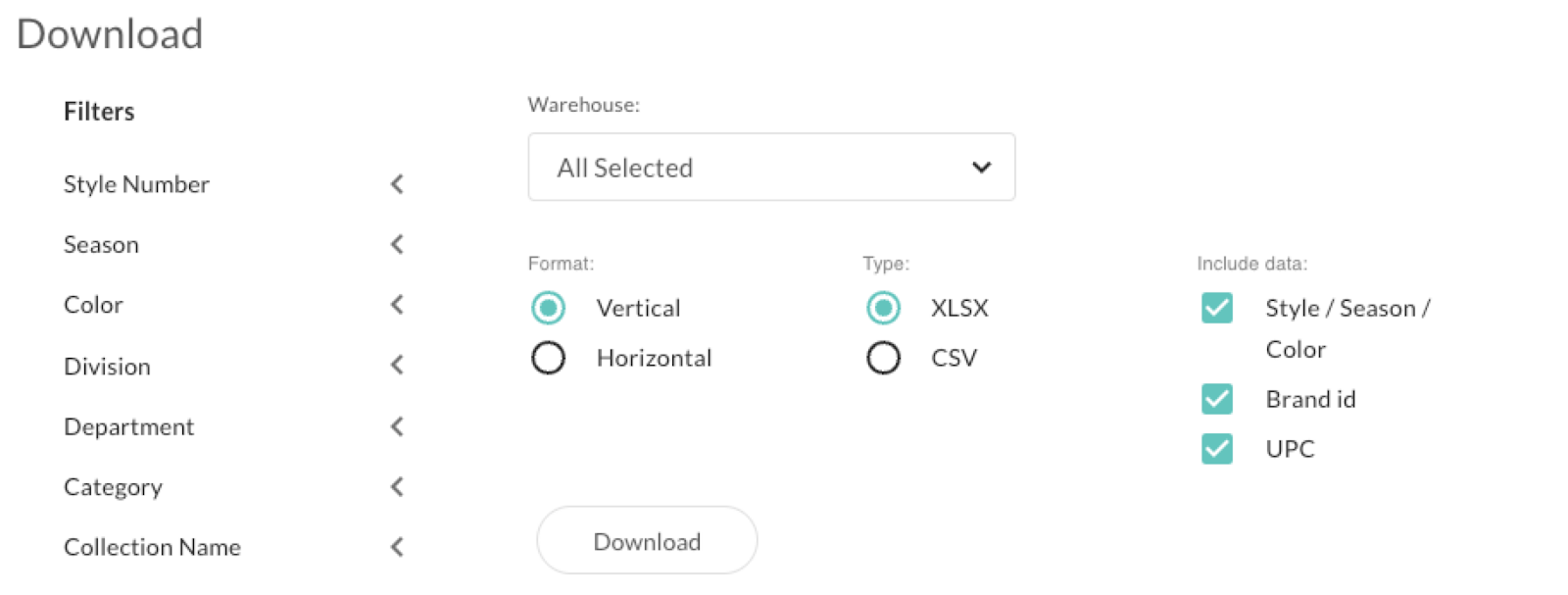 Download selections.