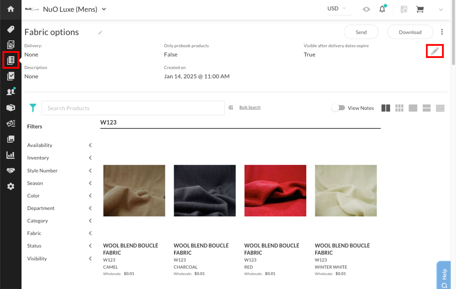 Image of a Custom List.