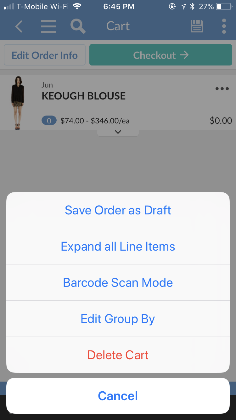 Barcoding screen 1.