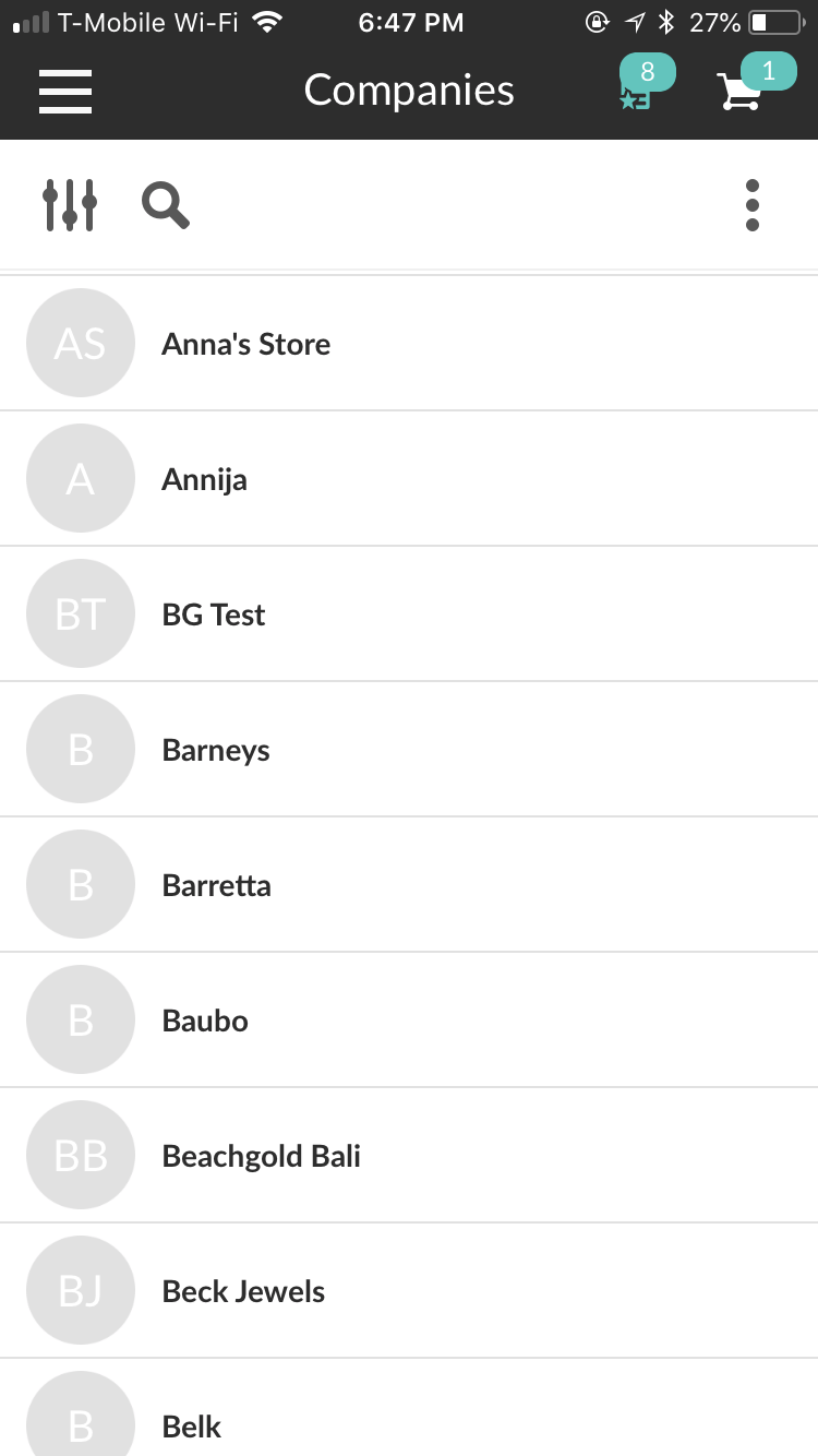 Barcoding screen 3.