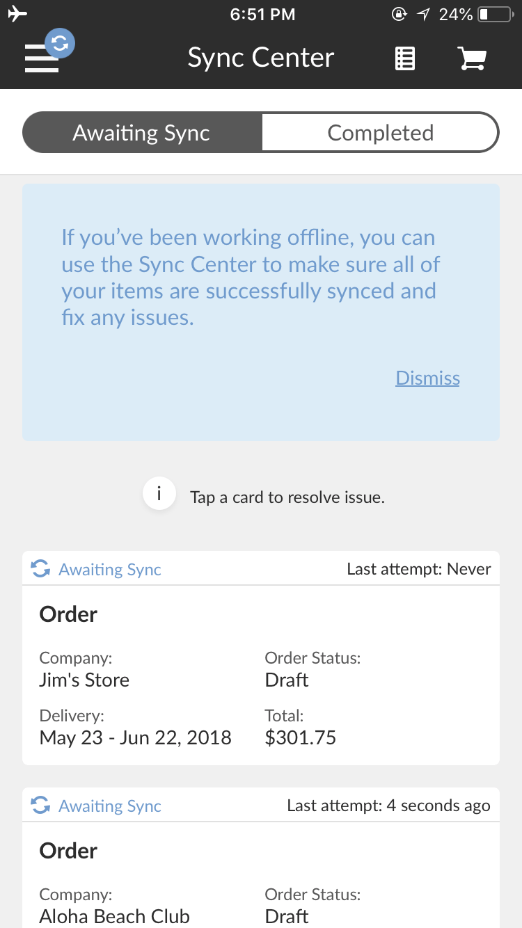 Sync screen 2.