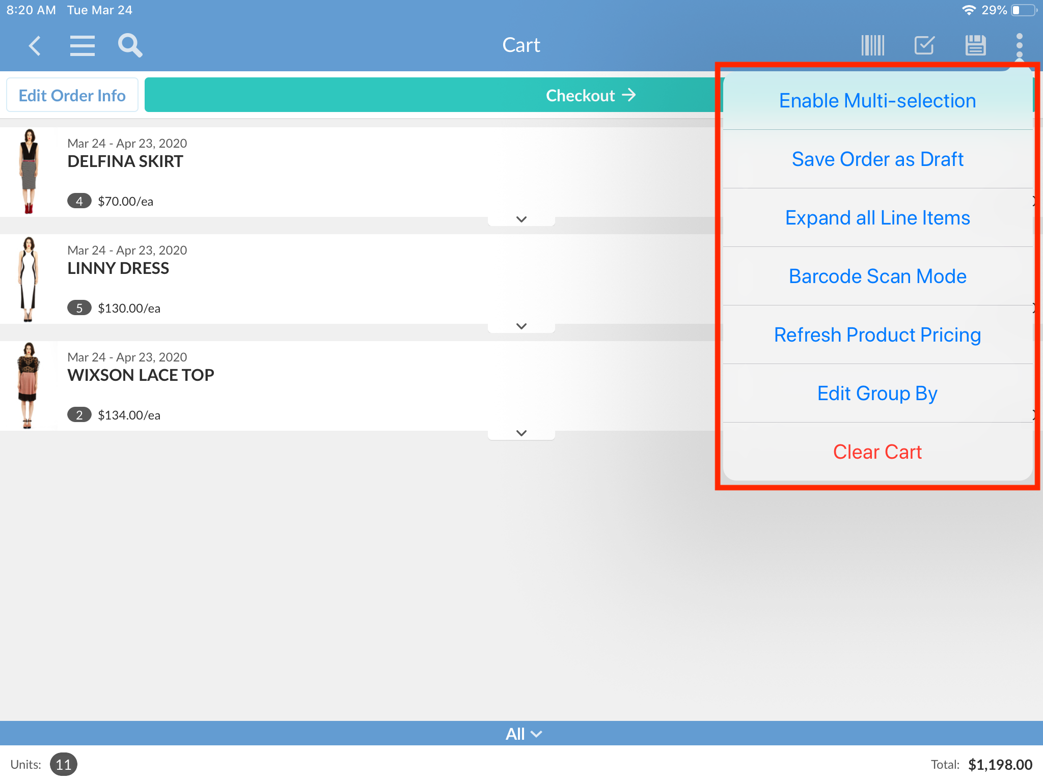 How to place orders on the iPad App  NuORDER Help Desk Home