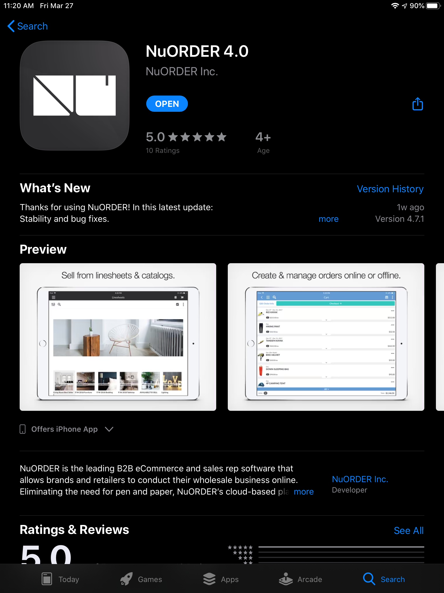 How To Download Install Or Update The Nuorder Ipad App Nuorder