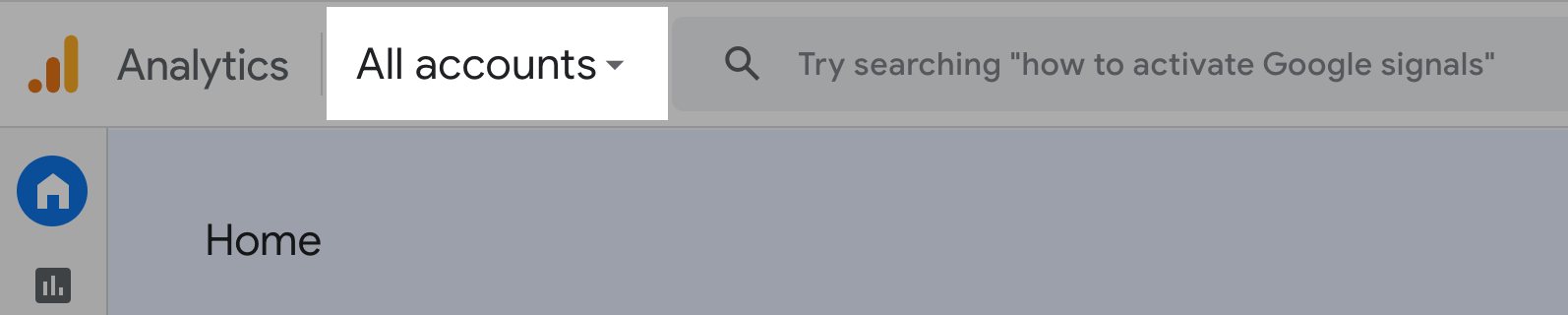 Image of All accounts option.