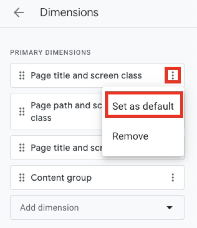 Image of Set as default option.