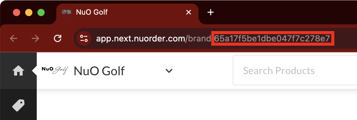 Image of an example URL.