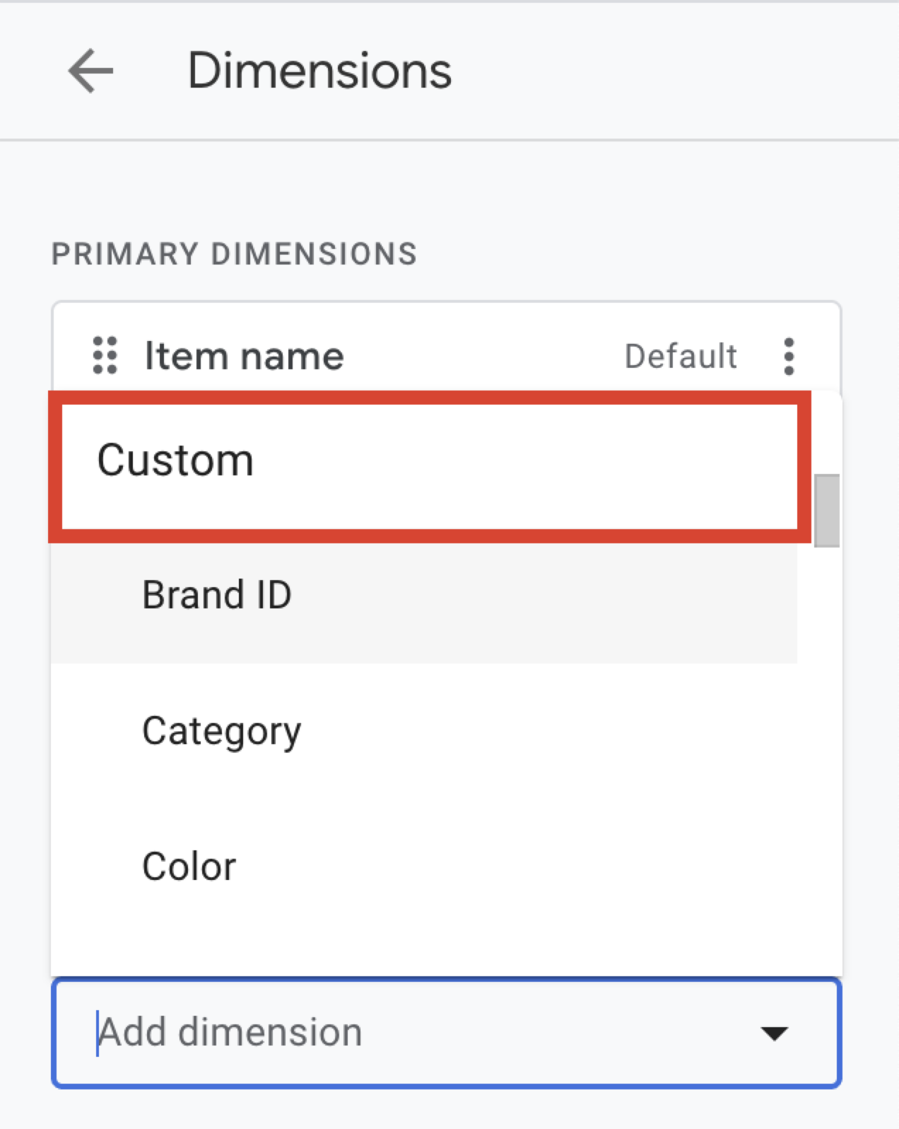 Image of Custom dimensions.
