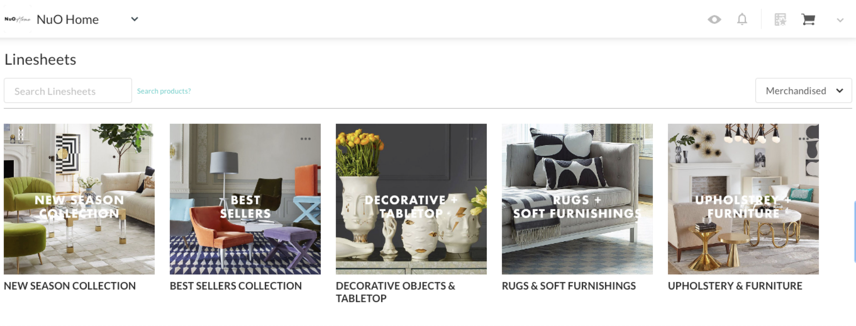 Example Linesheets with Catalog Portrait Images.