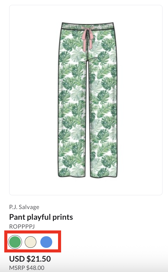 Image of colorway options.