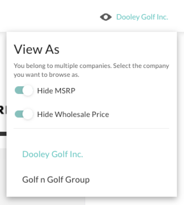 Image of View As for buyers.