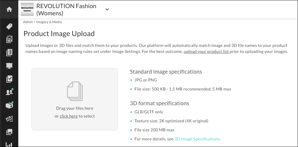 Product Image Upload.