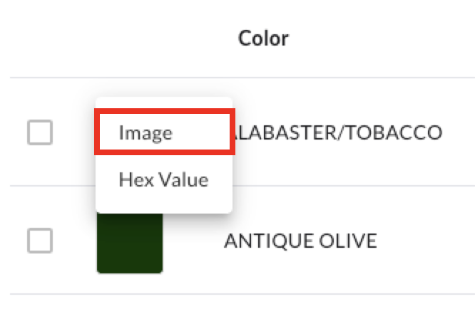 Image of the option for uploading an image.