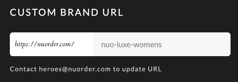 Image of Custom Brand URL in Branded Login Info page.