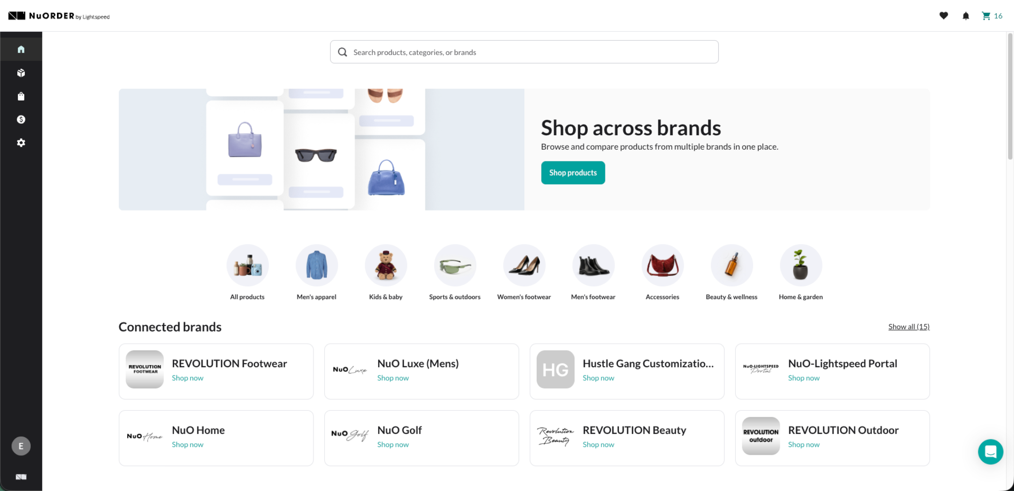 Image of cross brand shopping experience.