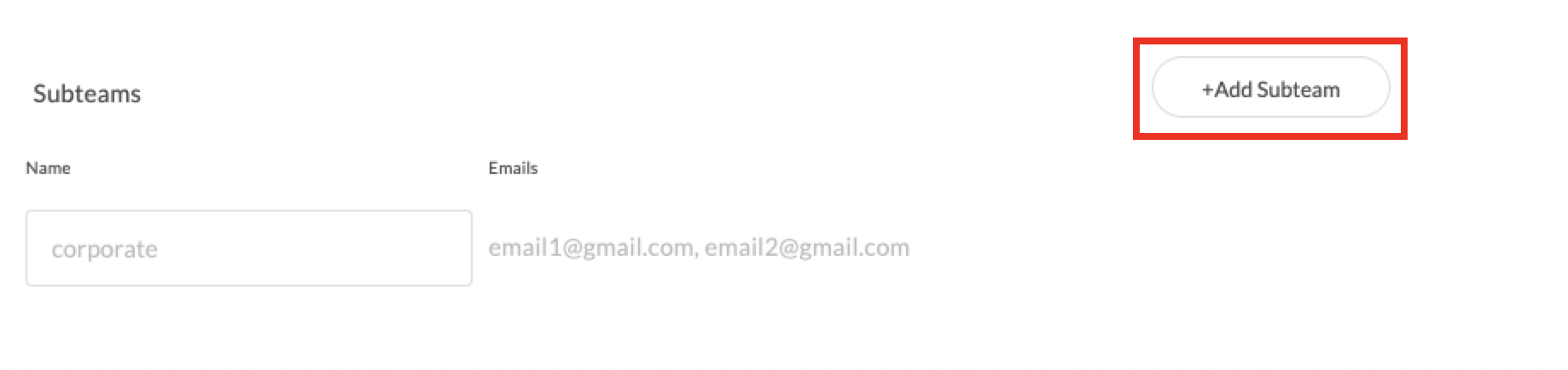 Add Subteam.