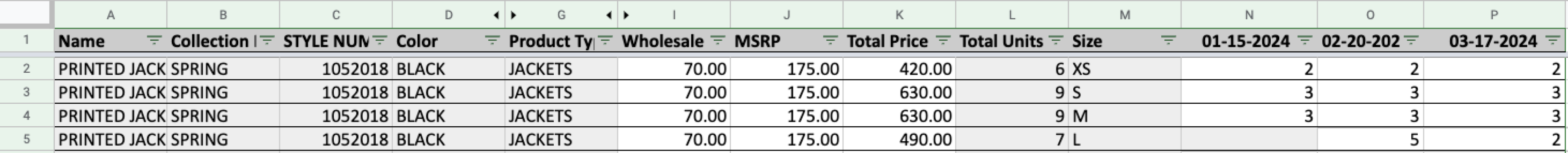 Order example 4.