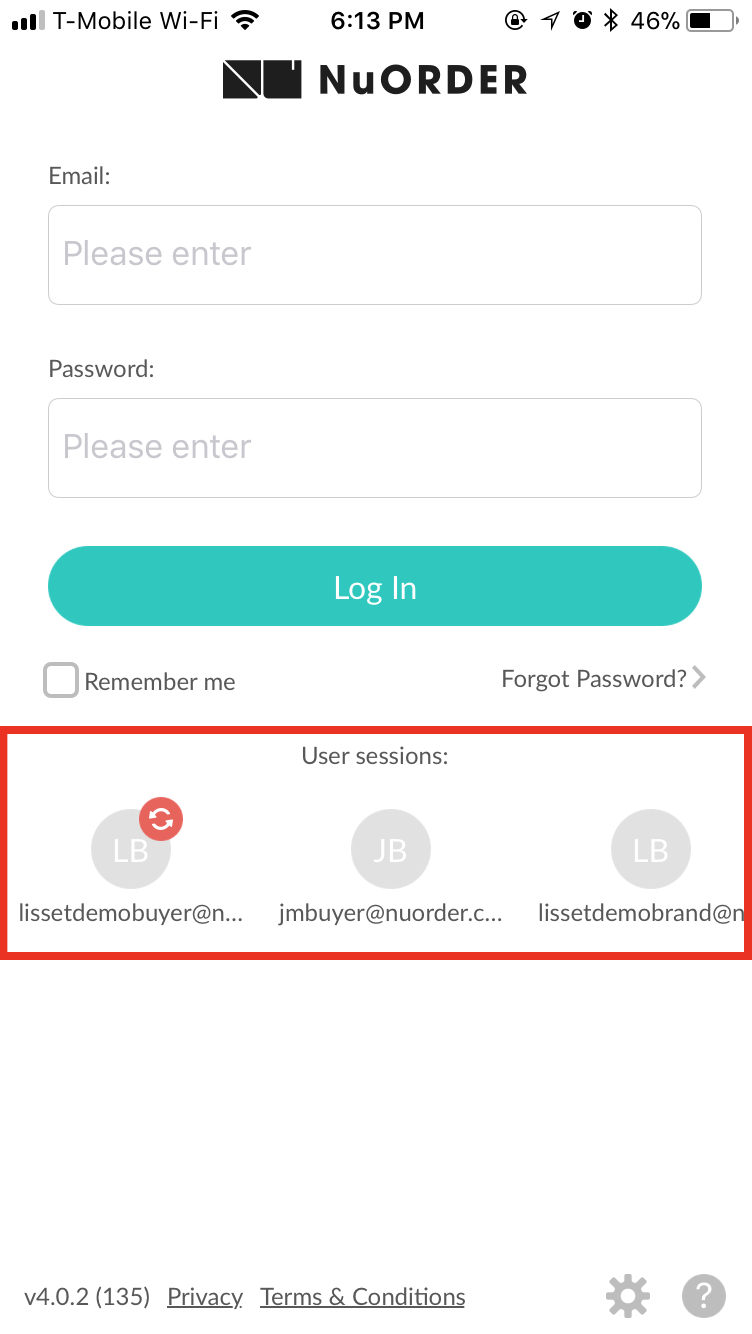 Log in.