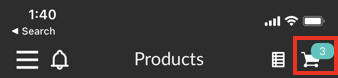 Cart icon.