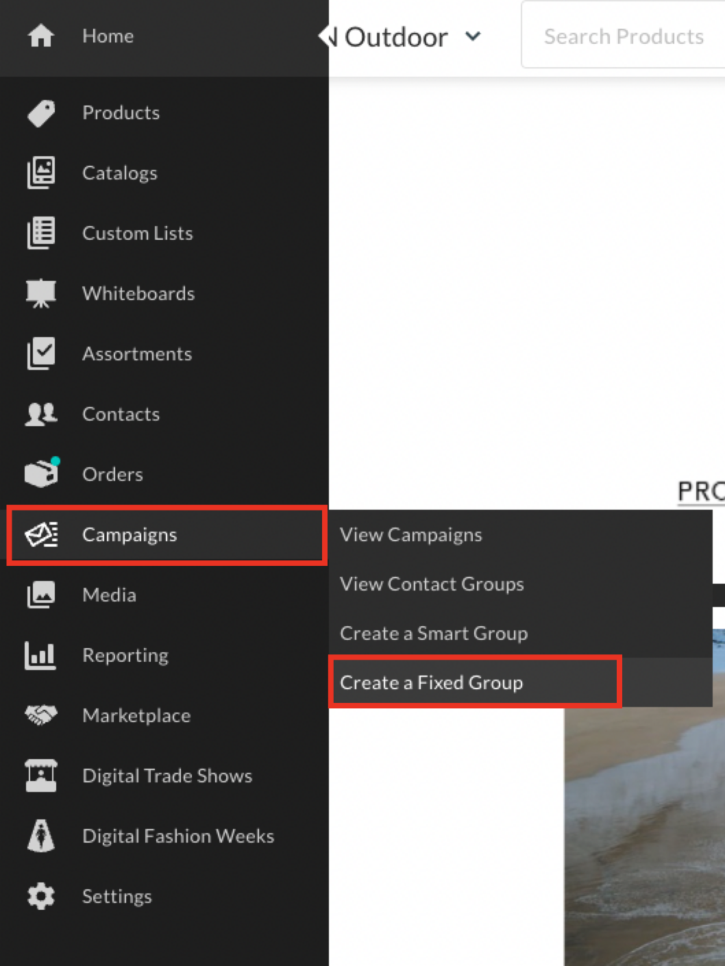 Create a fixed group.
