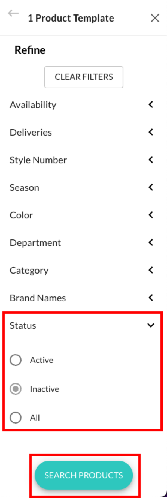 Set Status as Inactive.