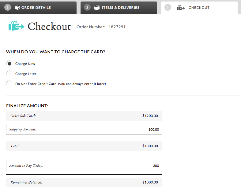 Shipping charges.