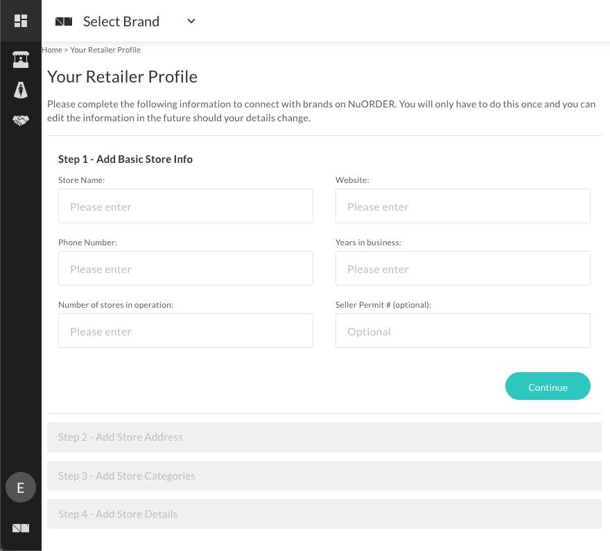 Retailer profile.