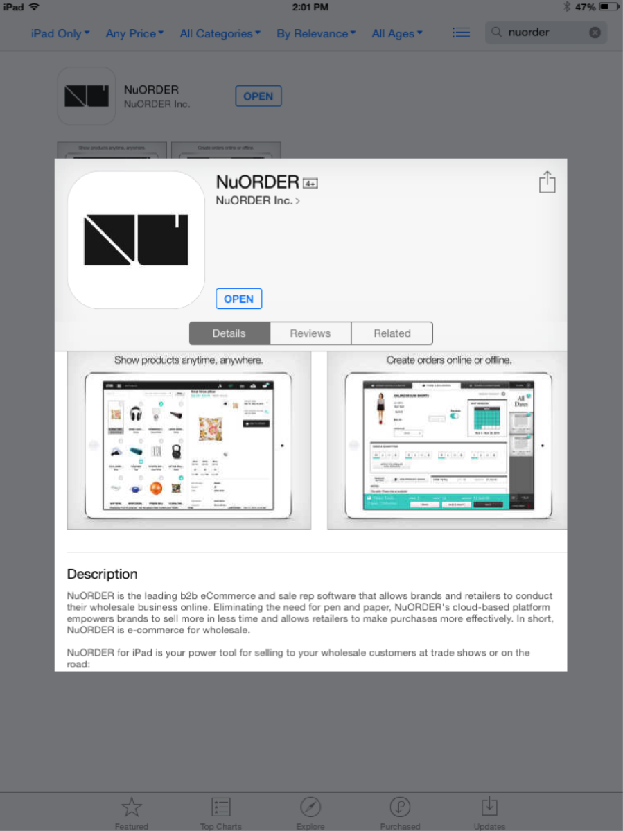 How To Download Install Or Update The Nuorder Ipad App Nuorder